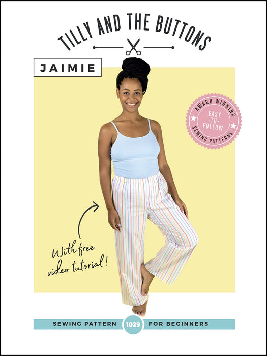 Tilly & The Buttons JAIMIE PYJAMA BOTTOMS AND SHORTS pattern from Jaycotts Sewing Supplies