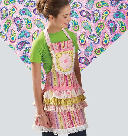 Kwik Sew 0136 Misses'/Girls'/Dolls' Aprons from Jaycotts Sewing Supplies
