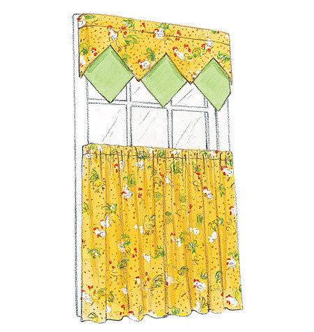 M4408 Window Essentials: Valances & Panels from Jaycotts Sewing Supplies