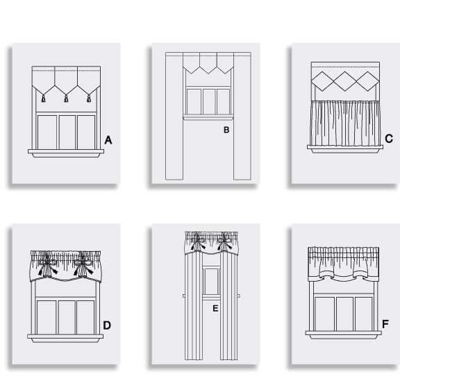 M4408 Window Essentials: Valances & Panels from Jaycotts Sewing Supplies