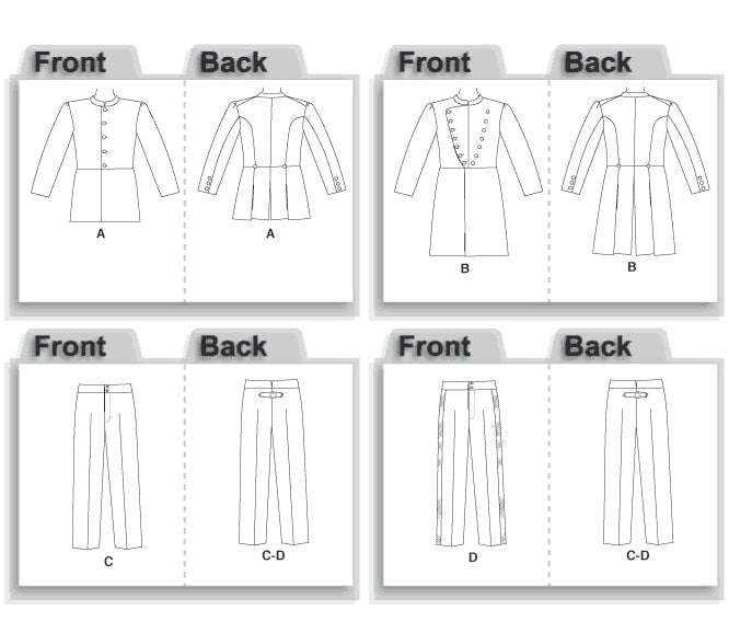 M4745 Men's American Civil War Costumes from Jaycotts Sewing Supplies