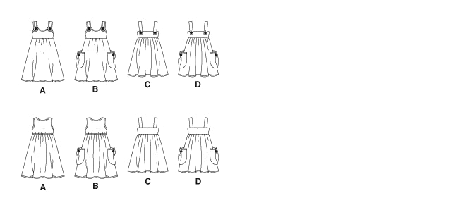 M5613 Girls' Dresses from Jaycotts Sewing Supplies