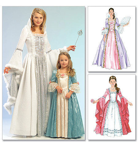 M5731 Misses'/Girls' Princess Costumes from Jaycotts Sewing Supplies