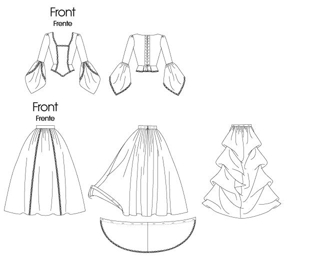 M6097 Misses' Victorian Costume from Jaycotts Sewing Supplies