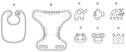 M6108 Infants' Bibs & Nappy Covers from Jaycotts Sewing Supplies