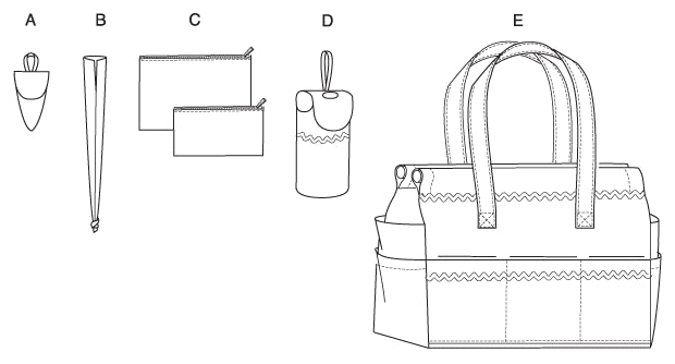M6256 Craft Tote & Organizer from Jaycotts Sewing Supplies