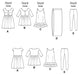 M6275 Girls' Dresses, Scarf & Leggings from Jaycotts Sewing Supplies