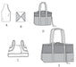 M6338 Carriers, Hot Pad & Picnic Totes | by Nancy Zieman from Jaycotts Sewing Supplies