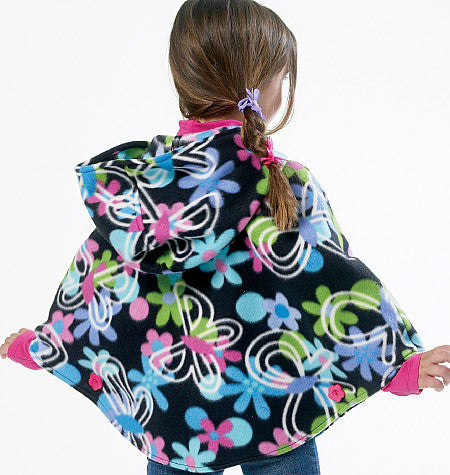 M6431 Girls' Poncho Coats from Jaycotts Sewing Supplies