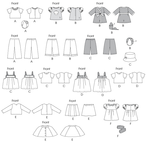 M6526 18" Doll Clothes from Jaycotts Sewing Supplies