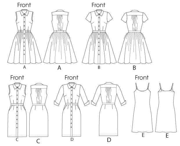 M6696 Misses' Dresses & Slip from Jaycotts Sewing Supplies