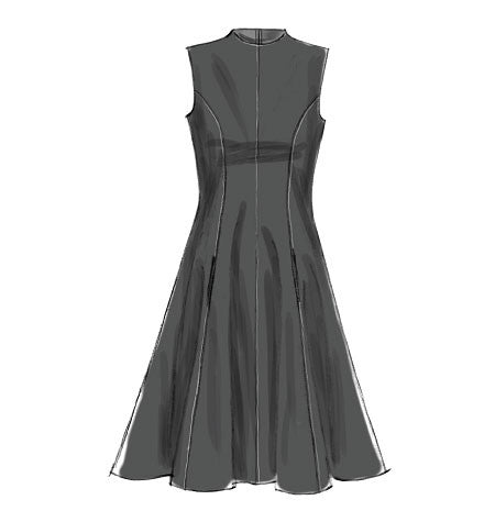M6741 Misses'/Women's Petite Lined Dresses | Easy from Jaycotts Sewing Supplies