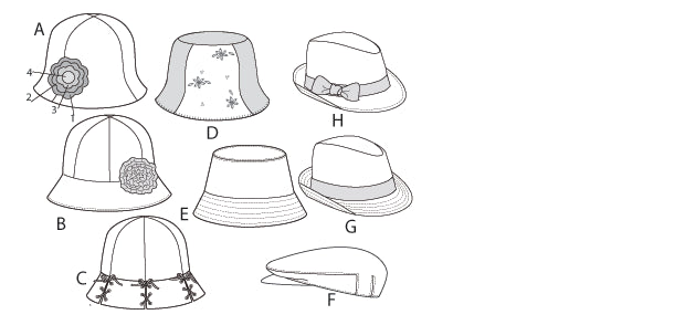 M6762 Infants/Toddlers' Hats from Jaycotts Sewing Supplies