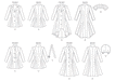 M6800 Misses'/Miss Petite Lined Coats, Belt + Detachable Collar & Hood from Jaycotts Sewing Supplies