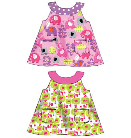 M6912 Infants' Reversible Top, Dresses; Bloomers & Pants | Easy from Jaycotts Sewing Supplies