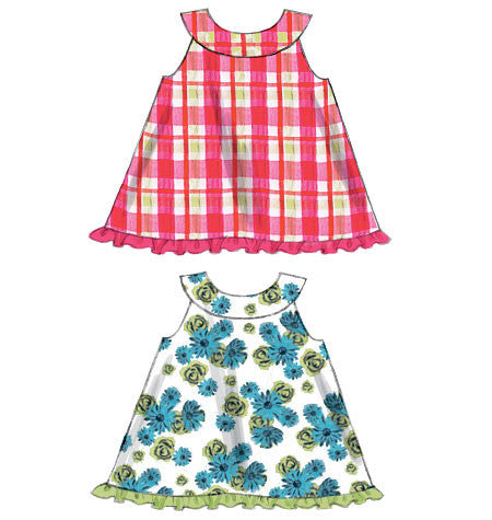 M6912 Infants' Reversible Top, Dresses; Bloomers & Pants | Easy from Jaycotts Sewing Supplies