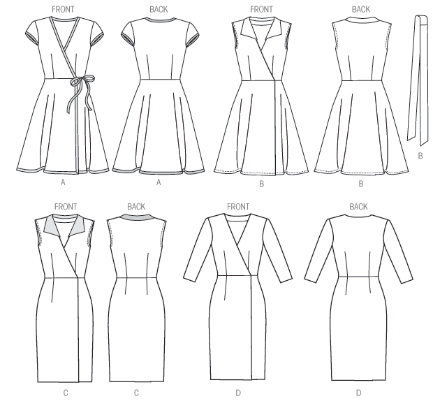 M6959 Misses' Dresses & Belt | Easy from Jaycotts Sewing Supplies