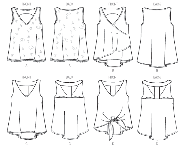 M6960 Misses' Tops & Tunics | Easy from Jaycotts Sewing Supplies