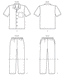 M6972 Men's/Boys' Shirt, Shorts & Pants from Jaycotts Sewing Supplies