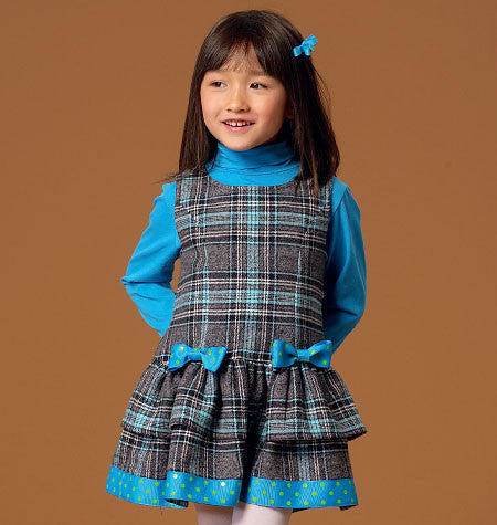 M7008 Children's/Girls' Jumpers from Jaycotts Sewing Supplies