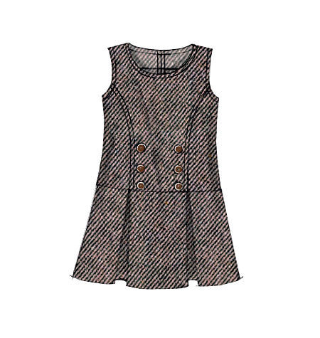 M7008 Children's/Girls' Jumpers from Jaycotts Sewing Supplies