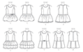 M7008 Children's/Girls' Jumpers from Jaycotts Sewing Supplies