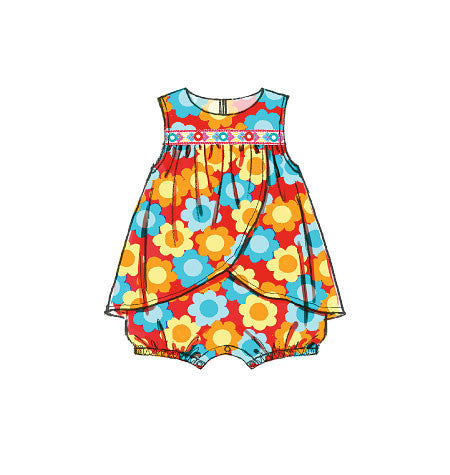 M7107 Infants' Rompers from Jaycotts Sewing Supplies