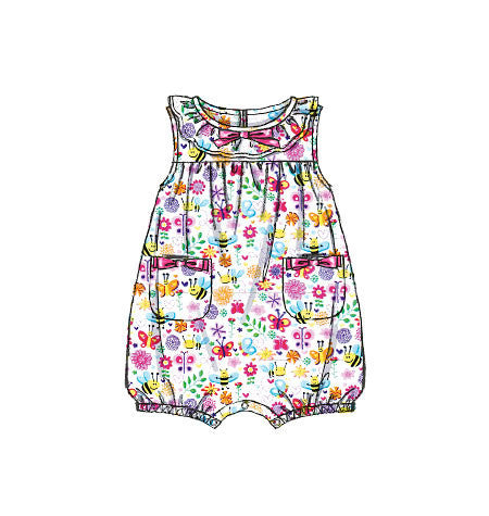 M7107 Infants' Rompers from Jaycotts Sewing Supplies