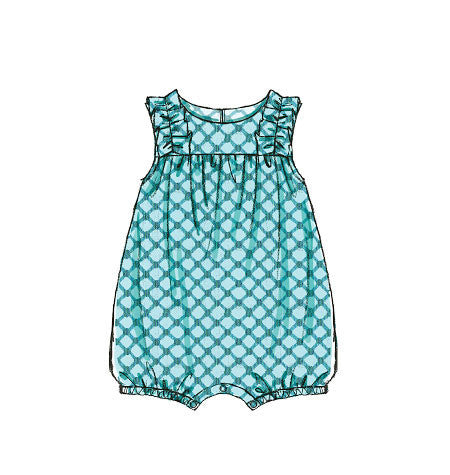 M7107 Infants' Rompers from Jaycotts Sewing Supplies