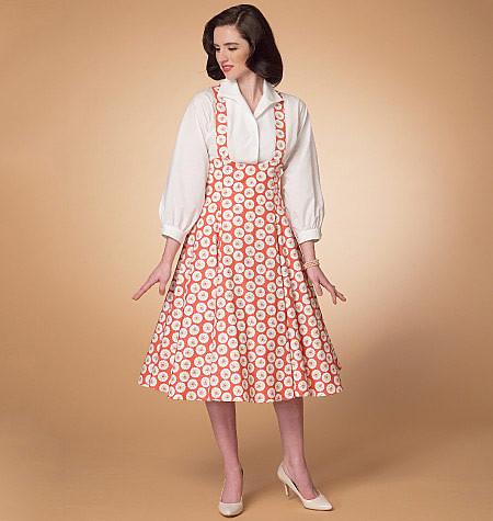 M7184 Misses'/Children's/Girls' Top and Jumper from Jaycotts Sewing Supplies