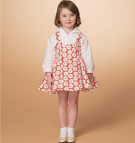 M7184 Misses'/Children's/Girls' Top and Jumper from Jaycotts Sewing Supplies