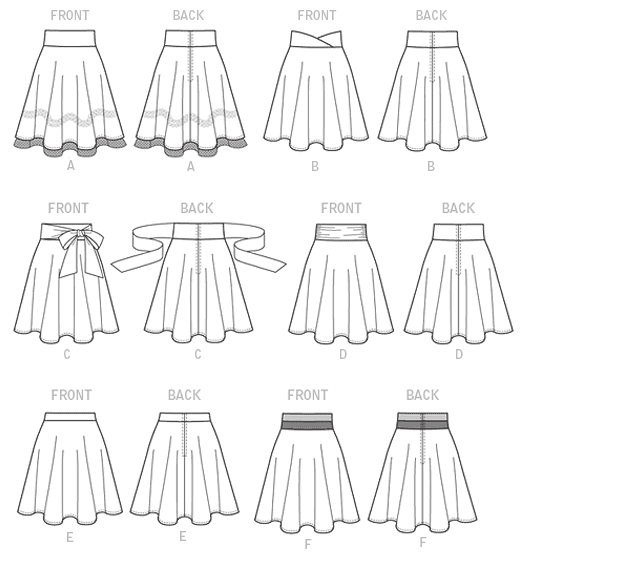 M7197 Misses' Skirts from Jaycotts Sewing Supplies