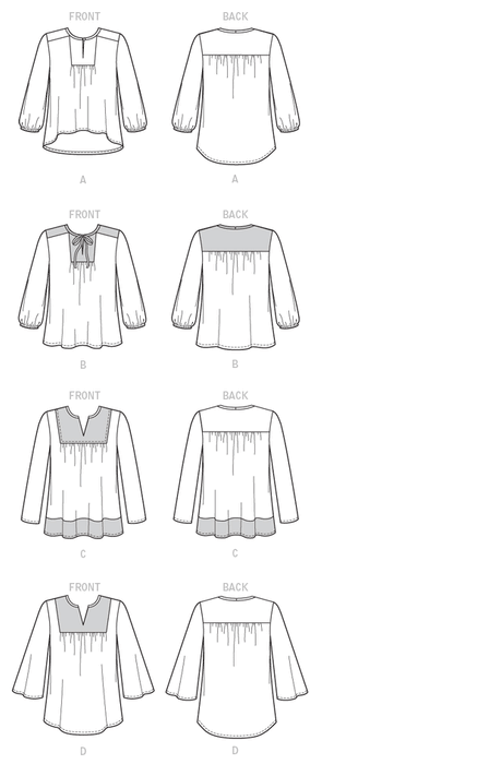 M7284 Misses' Tops from Jaycotts Sewing Supplies