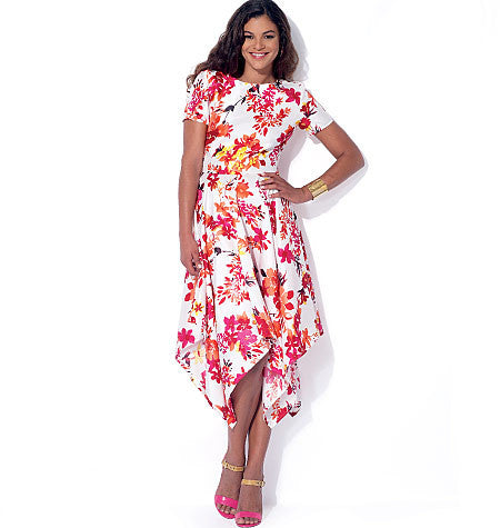 M7315 Misses' Handkerchief-Hem Dresses from Jaycotts Sewing Supplies