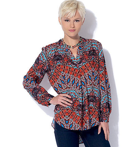 M7324 Misses' Half Placket Tops & Tunic from Jaycotts Sewing Supplies