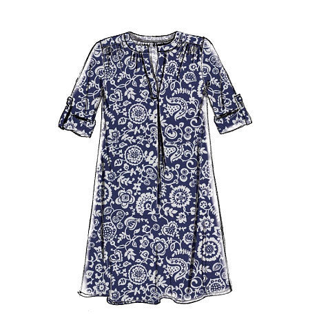 M7324 Misses' Half Placket Tops & Tunic from Jaycotts Sewing Supplies