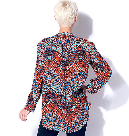 M7324 Misses' Half Placket Tops & Tunic from Jaycotts Sewing Supplies