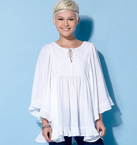 M7325 Misses' Gathered Tops & Tunics from Jaycotts Sewing Supplies