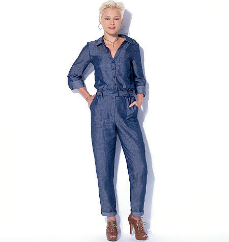 M7330 Misses' Button-Up Romers & Jumpsuits from Jaycotts Sewing Supplies