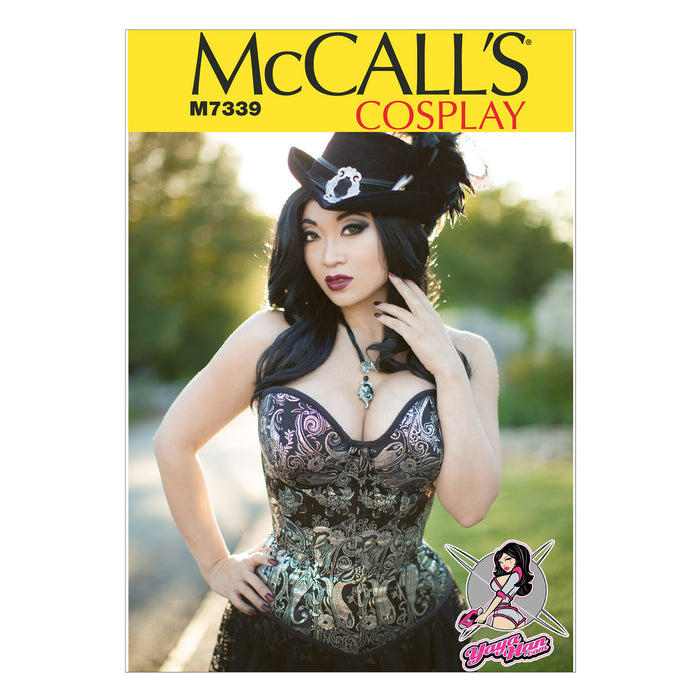 M7339 Misses' Overbust | Underbust Corsets By Yaya Han from Jaycotts Sewing Supplies
