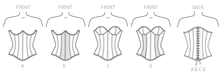 M7339 Misses' Overbust | Underbust Corsets By Yaya Han from Jaycotts Sewing Supplies