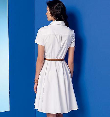 M7351 Misses' Shirtdress with pockets and belt from Jaycotts Sewing Supplies