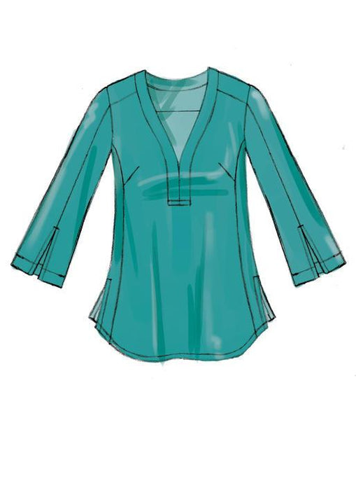 M7357 Misses' Banded Tops with Yoke from Jaycotts Sewing Supplies