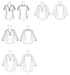 M7357 Misses' Banded Tops with Yoke from Jaycotts Sewing Supplies