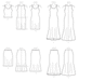 M7386 Misses' Knit Tank Top, Dresses and Skirt from Jaycotts Sewing Supplies