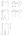 M7387 Misses' Button-Down Top, Tunic, Dresses & Belt from Jaycotts Sewing Supplies