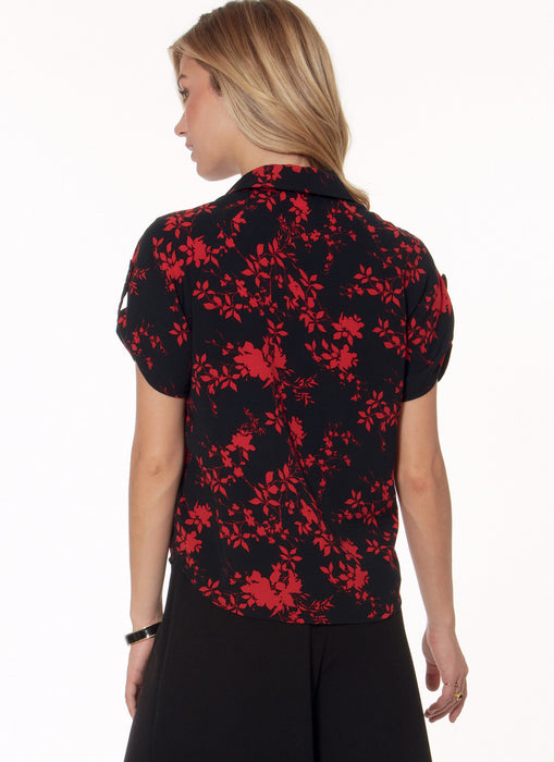 M7472 Misses' Raglan Sleeve, Button-Down Shirts and Tunics from Jaycotts Sewing Supplies