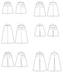 M7475 Misses' Flared Skirts, Shorts and Culottes from Jaycotts Sewing Supplies