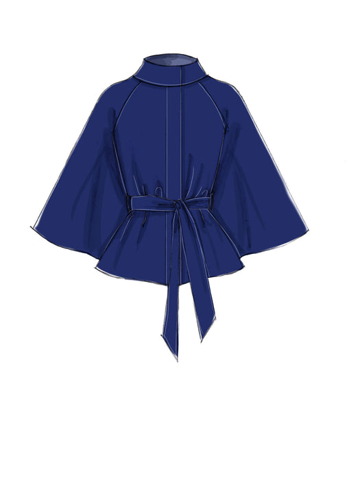 M7477 Misses' Hooded, Collared or Collarless Capes from Jaycotts Sewing Supplies