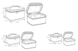 M7487 Travel Cases in Three Sizes from Jaycotts Sewing Supplies